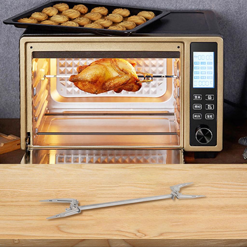 Effective Rotating Fork for Electric Ovens and Air Fryers Crafted from Stainless Steel for Optimal For Roasting