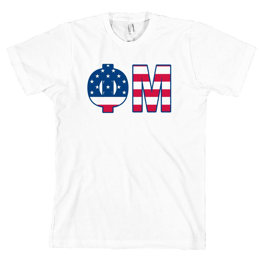 Phi Mu Bella + Canvas T Shirt Sorority USA Letters *ALL SIZES* S разноцветный