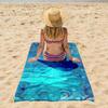 Soft Plush Luxury Beach Towel, Absorbent Lightweight Polyester Microfiber Modern Machine Washable Strong Wrapping Gift