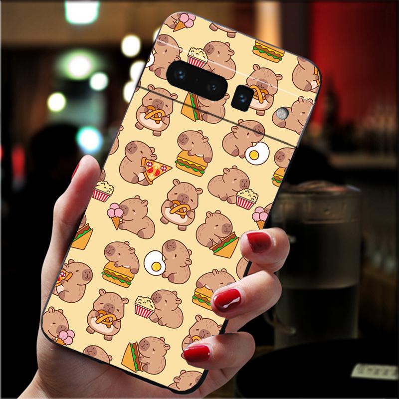 

Cartoon Cute capybara Carcasa Funda Phone Case For Google Pixel 10 9 Pro XL 9A 8 7 6 Pro Pixel 8A 7A 6A Pixel 8 7 6 5 Case Google Pixel 7a