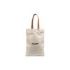 Classic Printed Logo Large Capacity Canvas And Leather Tote Shoulder Bag Unisex Tote Bags White JSMS852457MSB73019102