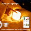 Night Light Dimmable Rechargeable/Plug-in Desktop Bedroom Bedside Lighting Decorative Touchscreen Reading RGB Desk Lamp
