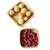 Farfurie Pătrată din Lemn Masiv, Fabricată Manual: Bol de Fructe Durabil, Farfurie pentru Gustări, Farfurie Principală și Bol de Salată - Design Îngroșat pentru Utilizare Versatilă.