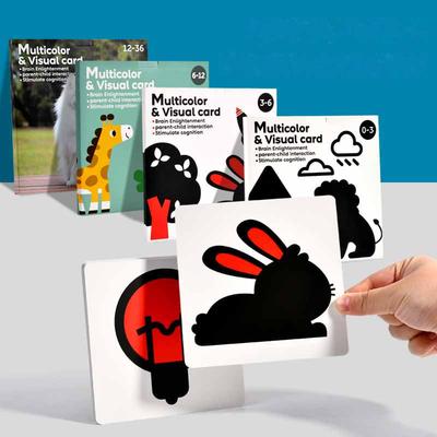 Κάρτες Οπτικής Διέγερσης Montessori Flash Cards Υψηλής Αντίθεσης Βρεφικό Δώρο Για Παιδιά Παιχνίδι Αναγνώρισης Χρωμάτων Πρώτο Βιβλίο Για Παιδιά