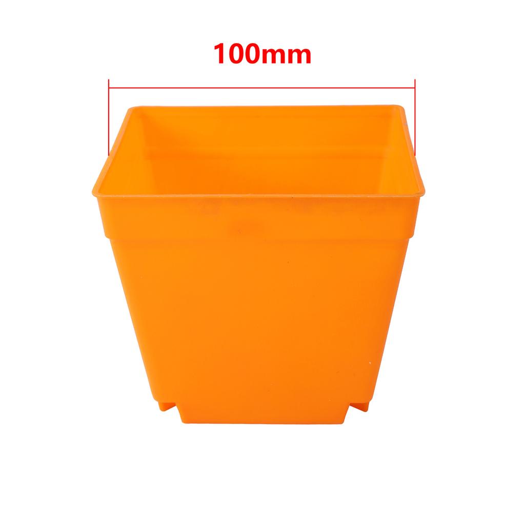 Mini Square Flower Pots Colorful Succulent Seedling Trays Plastic Nursery Planters DIY Plant Grow Boxes Garden Home Office Decor