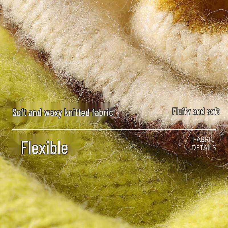 VICTORIA&VERA Women's Winter Color Block Knit Sweater