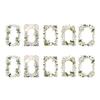 10Sheets Vintage Flower Embossed Collage Paper Vintage Frame Cutout Border for Craft Journal Decoration Valentine Card