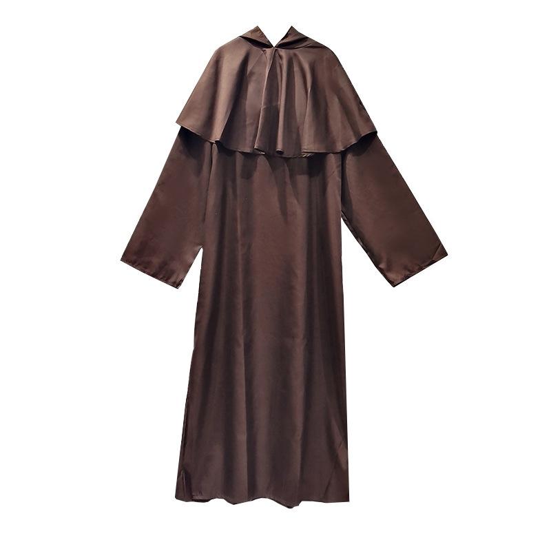 

Хэллоуин Винтажный Средневековый Костюм Монаха Монашеская Роба Костюм Священника Костюм Волшебника Костюмный Набор для Сценического Выступления M