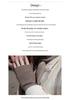Women's Cashmere Knit Striped Half-Finger Winter Gloves