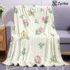 Tulip Daisy Bloom Ultra Soft Sherpa Fleece Blanket Fluffy Warm Halloween Cozy Throw for Sofa Couch Bedroom Gift All Season