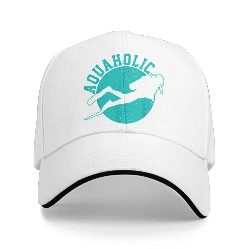 Scuba Diving Aquaholic Funny Scuba Diver Baseball Cap Unisex Hats Women Visor Protection Snapback Diving Dive Caps