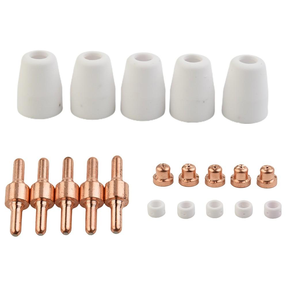Kits Plasma Electrodes Shield Cups Heat Resistant Nozzle Welding Equipment