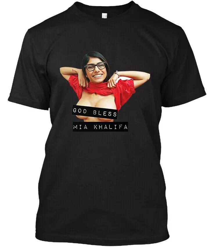 Limited NWT God Bless Mia Khalifa American-Lebanese Media Funny T-Shirt S-5XL M