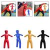 Kids Wrestling Dummy 43.3" Height Unfilled Exercise Easy Carrying Kickboxing Training Equipment Multiuse Sturdy PU Leather