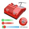 Replacement Li-ion Battery Charger Multi Voltage Charger for Milwaukee M18 14.4V-18V 48-11-1850 48-11-1840 48-11-1815 48-11-1828