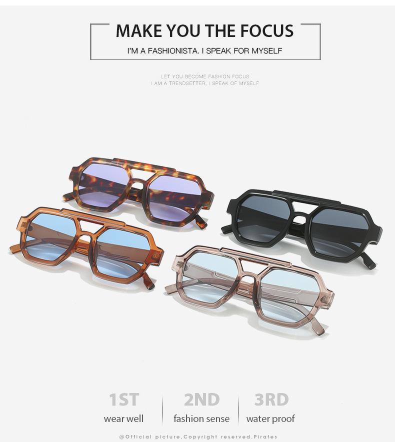 Trendy Unisex Pilot Square Sunglasses: European, American & Korean Styles