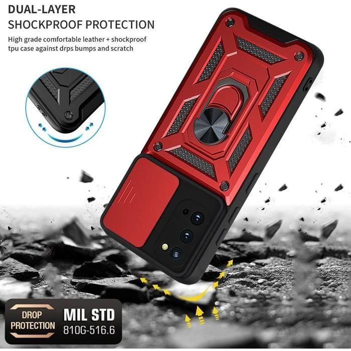Coque de Protection - Samsung - S20 - Rouge - Rigide - Anti-Rayure