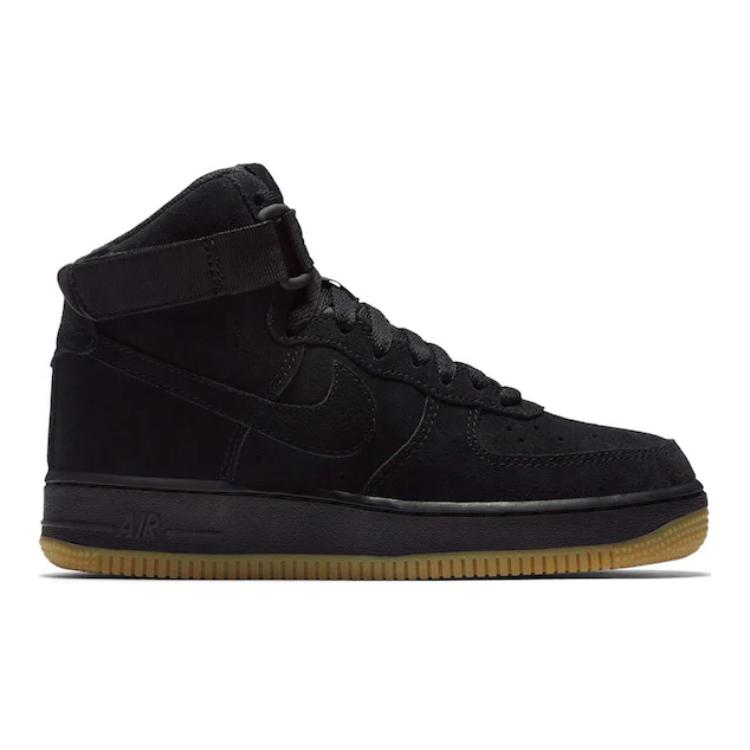 Nike Air Force 1 High Suede Black Gum GS 807617-002