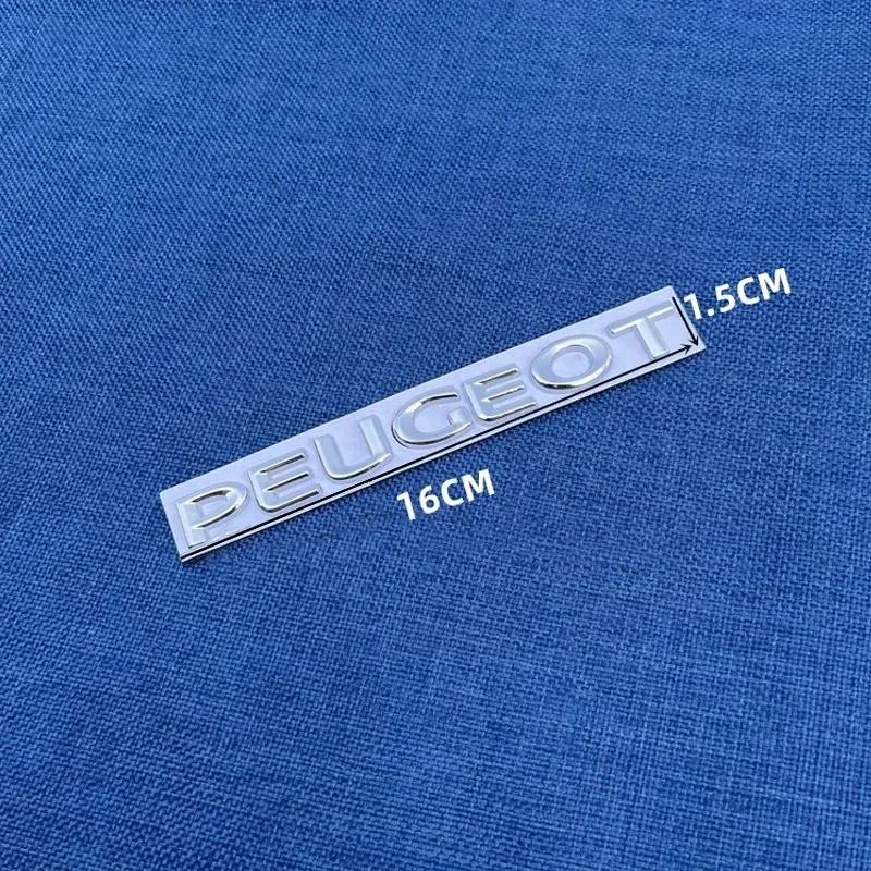 Car Rear Trunk Emblem Sticker Auto Tail Letter Badge for Peugeot 406 405 205 P3008 206 5008 308 208 408 508 407 107 307