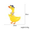 Fashion Cute Dripping Duck Brooch Alloy Yellow Animal Pin Simple Clothing Accessories Pendant Dual-use Fashion Accessories