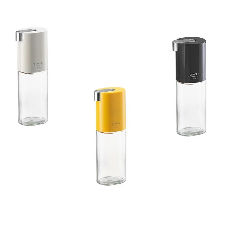 500ml Glass Oil Bottle Automatic Opening  Olive Oil Condiment Container Gravity Soy Sauce Vinegar Dispenser Kitchen Tools