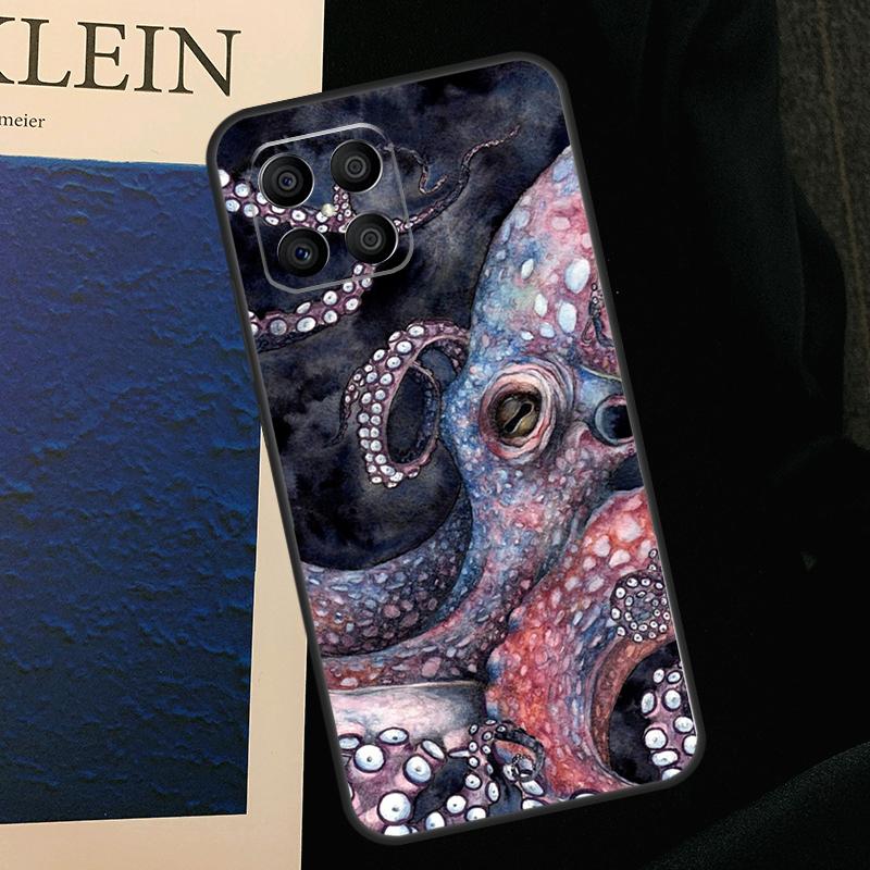 Octopus Case For Honor 50 70 90 Lite X9b X9a X8b X8a X8 X9 X9c Honor 200 Pro Magic 7 5 6 Lite Cover