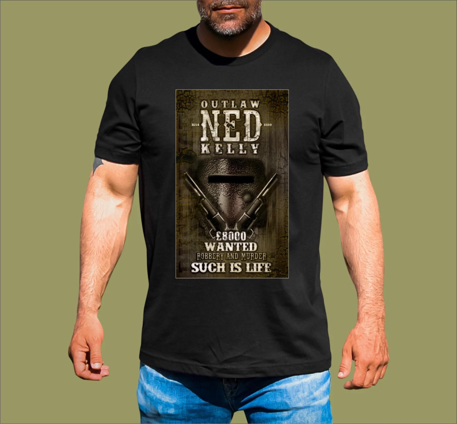 WANTED POSTER NED KELLY T-SHIRT S