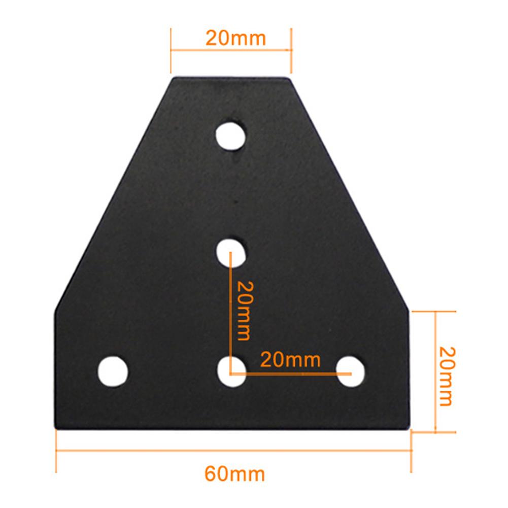 6 Stück Eckwinkel Verbindungsplatten Einfache Installation Für 3D-Drucker CNC-Fräsmaschinen Zubehör