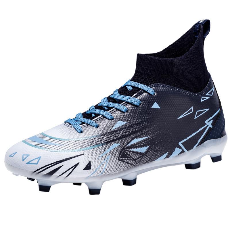 2025 Football Shoes Boys and Girls Children Adult High-top Leather Long Nails Broken Nails Training Shoes Sports Shoes