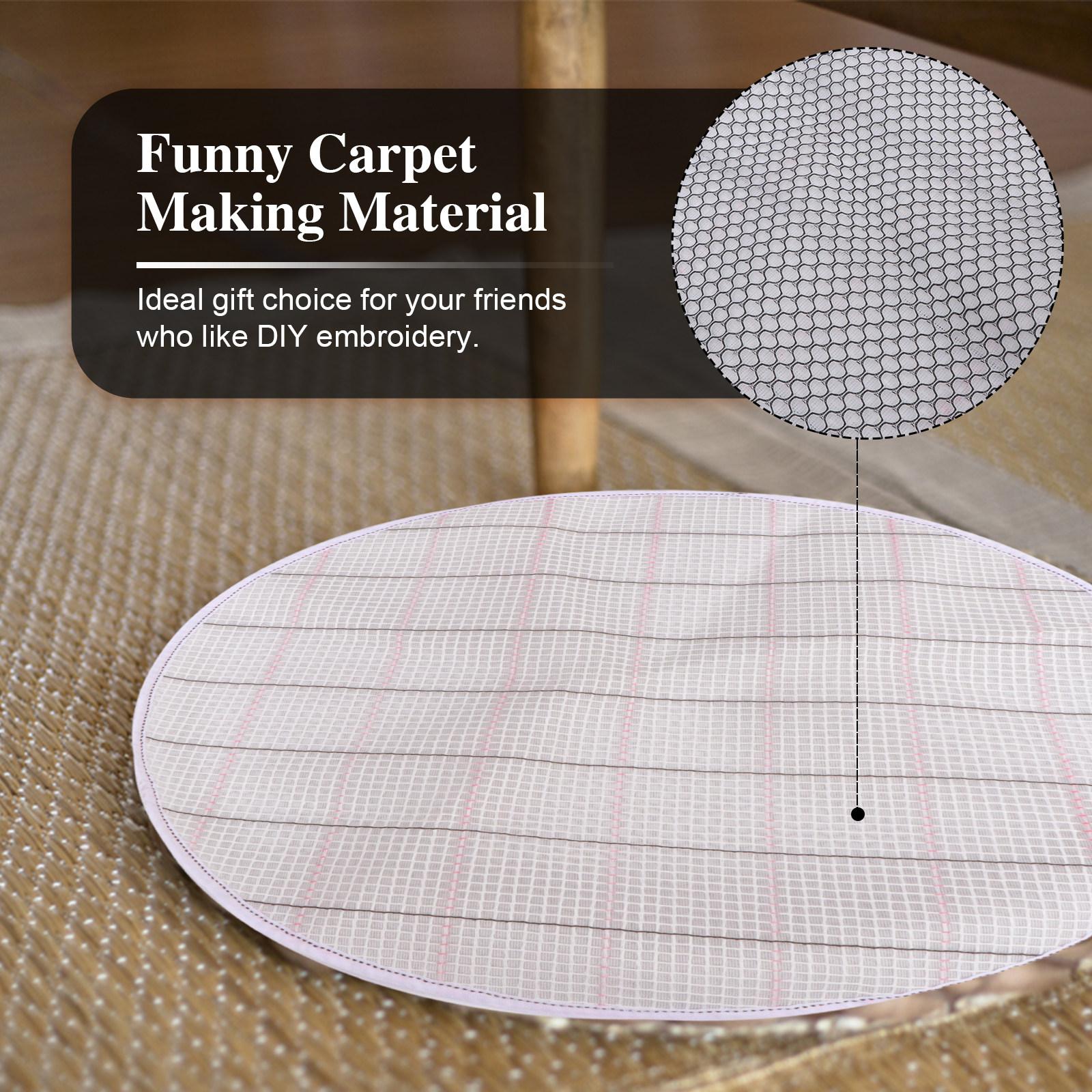 

1Pcs Crewel Embroidery Base Cloth 38x38cm White DIY Carpet Craft Kit Premium Strong Fabric for Imaginative Handicraft Decorative 38X38X0.4CM