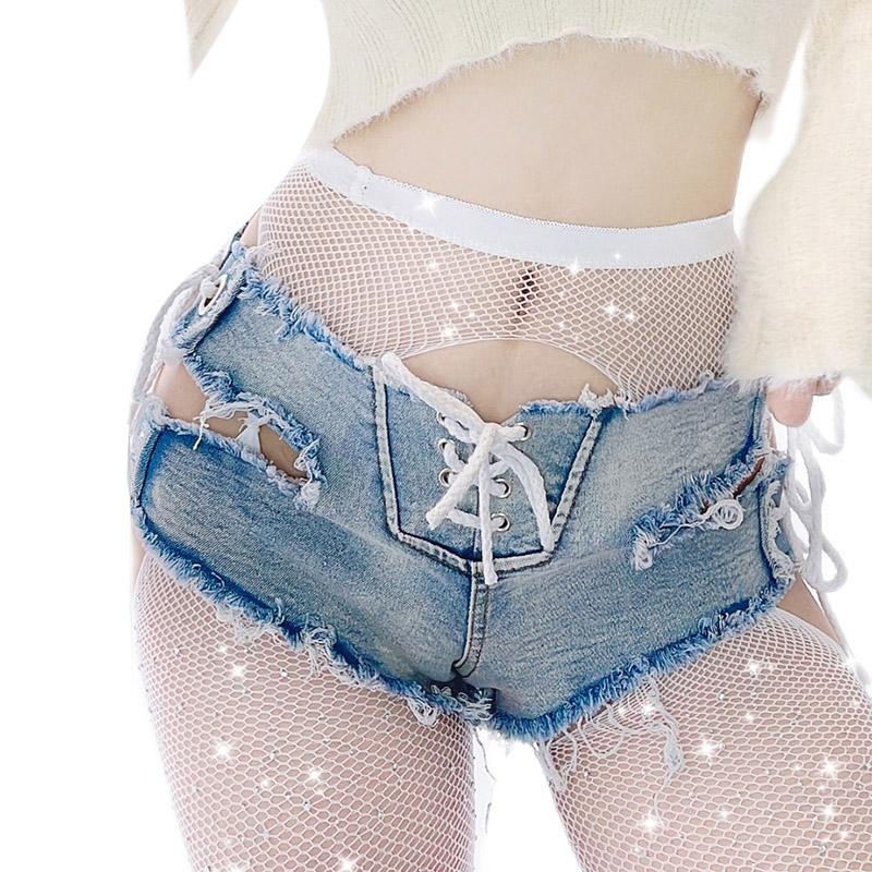 Pantaloni scurți din denim vintage, cu talie joasă pentru femei, pantaloni scurți, subțiri și scobitori, îmbrăcăminte de modă