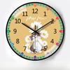 12-inch 30cm Learning Early Education Automatic Timing Radio Clock Home Living Room Bedroom Mute Clock Hanging