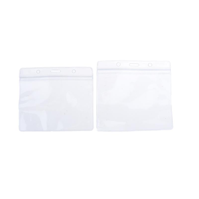 20Pcs Waterproof Sleeve Pouch With Sealing Strip Lanyards Id Badge Holder Plastic Protector Case Clear Pvc Name Plate Card Bag