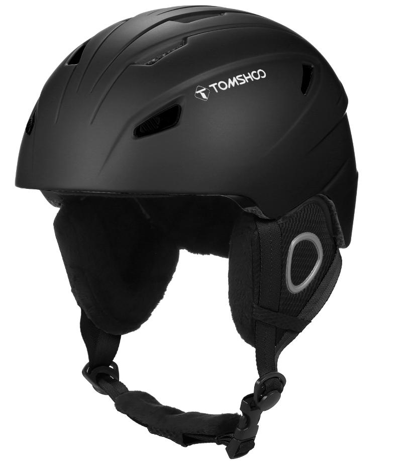 

Гірськолижний шолом зі знімною внутрішньою підкладкою окулярів і амбушюрами Легкий шолом для сноуборду для чоловіків L Without goggles чорний