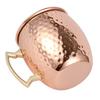 Tazza Moscow Mule con manico in acciaio inox 550ml, martellata, tazza da cocktail creativa