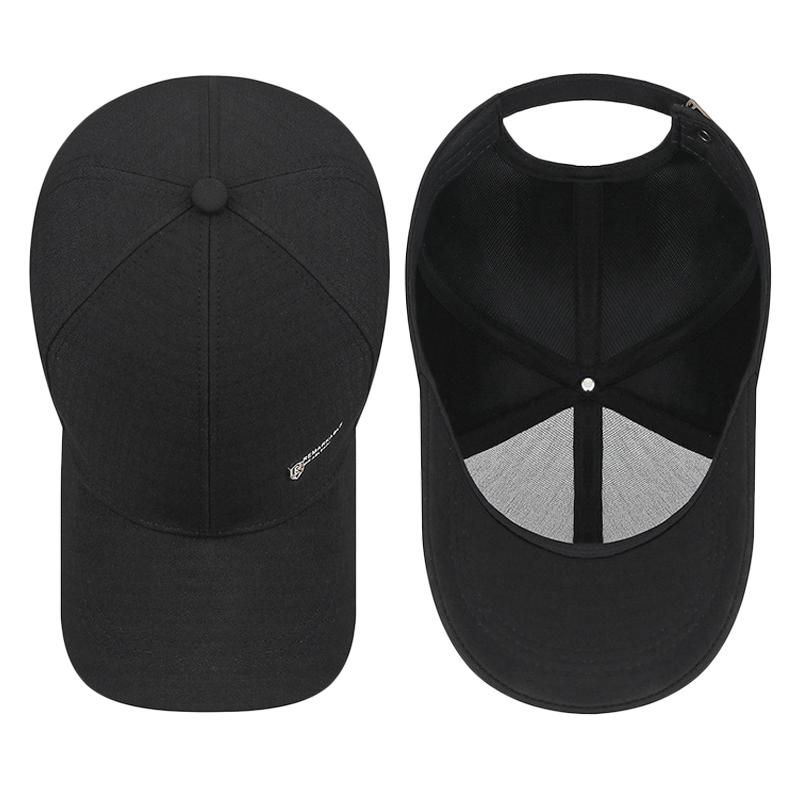Spring Letter Men's Sunshade Baseball Cap Sunscreen Adjustable Cap for Middle-Aged and Elderly