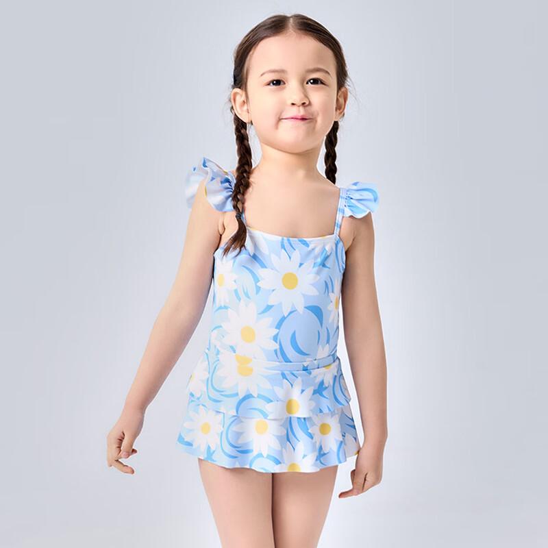 Little Girls' Floral Split Swimsuit