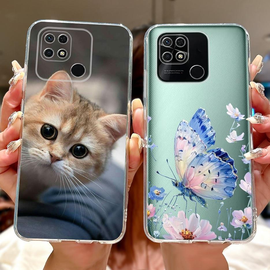 For Xiaomi Redmi 10C Case New Luxury Painted Cover Soft Silicone Slim Phone Case For Xiaomi Redmi 10C Redmi10C Back Cover Fundas