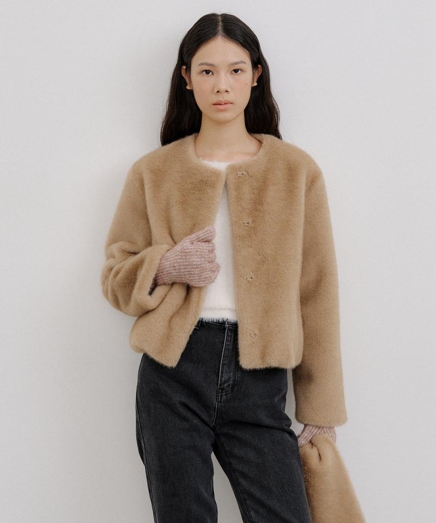 Octette Warmer Fur Blouson_Beige