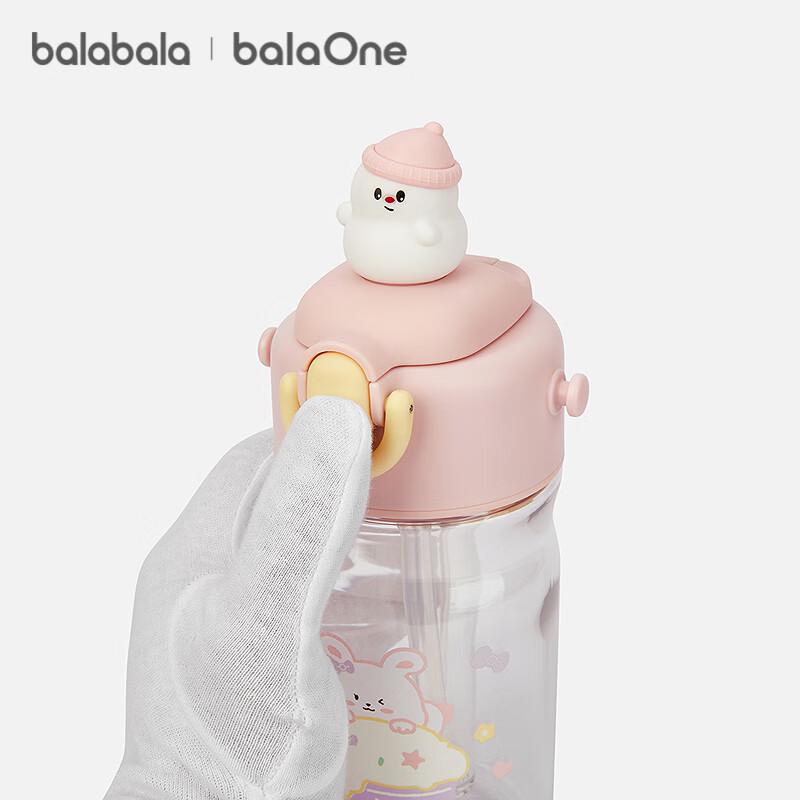 Balabala Children's Portable Spray & Straw Water Bottle