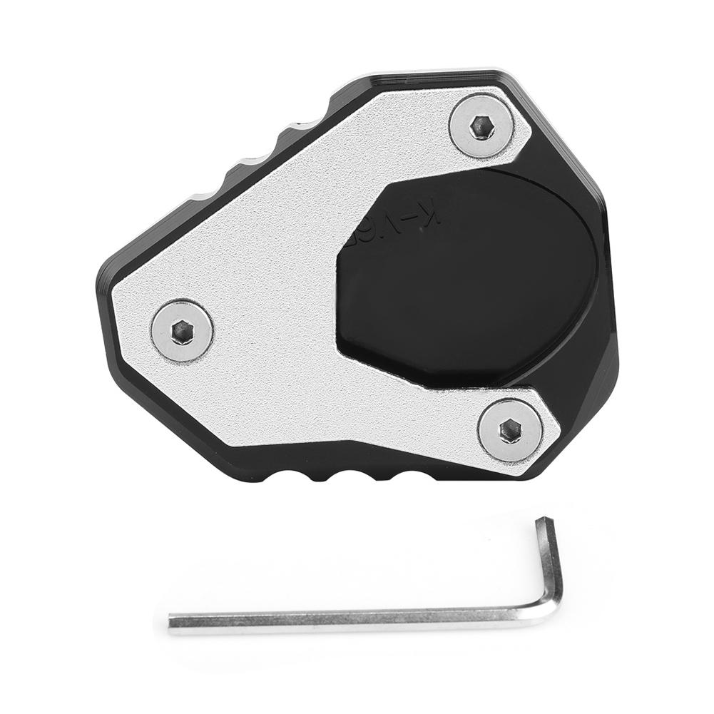 Motorcycle CNC Kickstand Side Stand Enlarger Extension Pad for Kawasaki Versys KLE 650 15 18