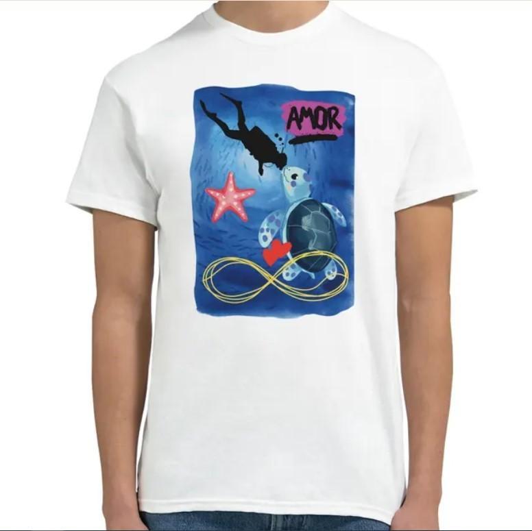 Unisex Turtle Love Sea T-Shirt - Relax & Nature - Great Gift Unisex T-Shirt S