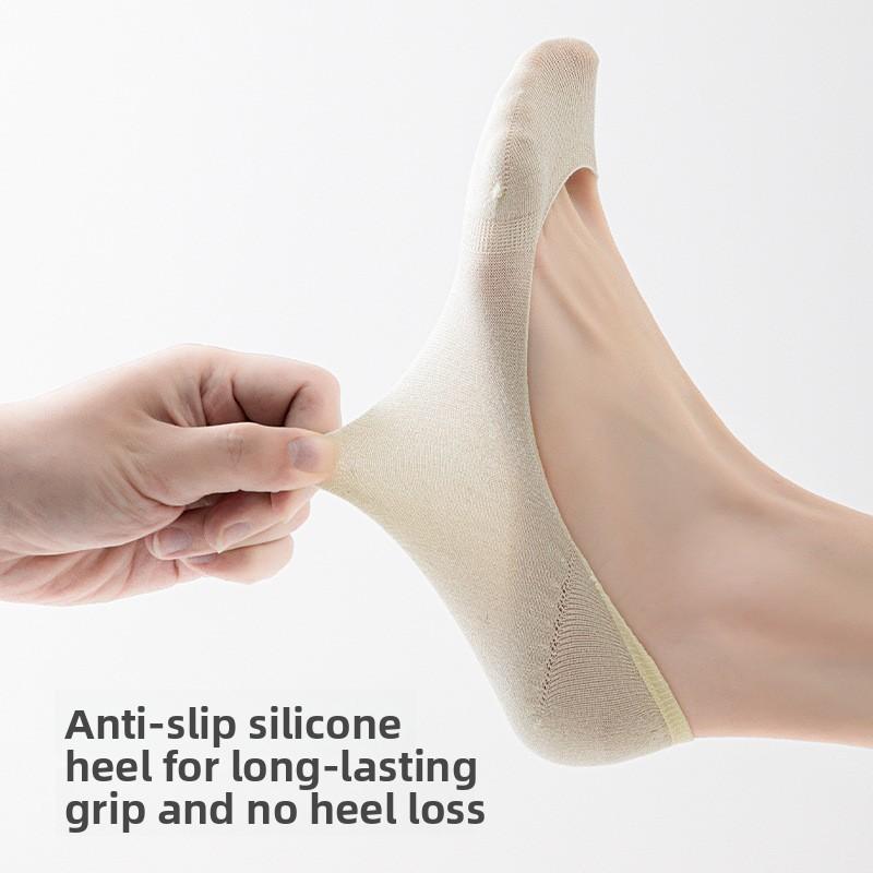 Silk Stockings for Children in Summer, Ultra-thin, Shallow-cut, Invisible, Anti-slip, Non-slippery, and Seamless Ankle Socks
