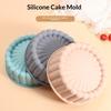 Charlotte Cake Pan Nonstick Silicone Round Cake Mold for Cheesecake Chocolate Cake Rainbow Cakes Tarts Pies Bread Mousse Easy Clean Durable Bakeware
