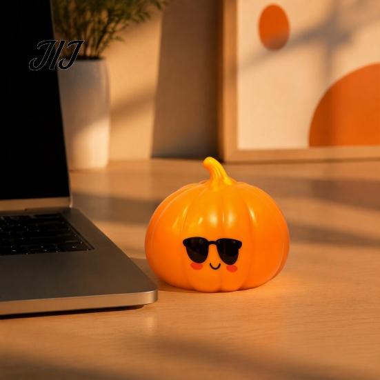 Beruhigendes Sensorisches Spielzeug Sonnenbrille Kürbis Stressabbau Spielzeug, Langsam Rückprallend Quetsch Fidget Weich Cartoon Knödel Lindernd