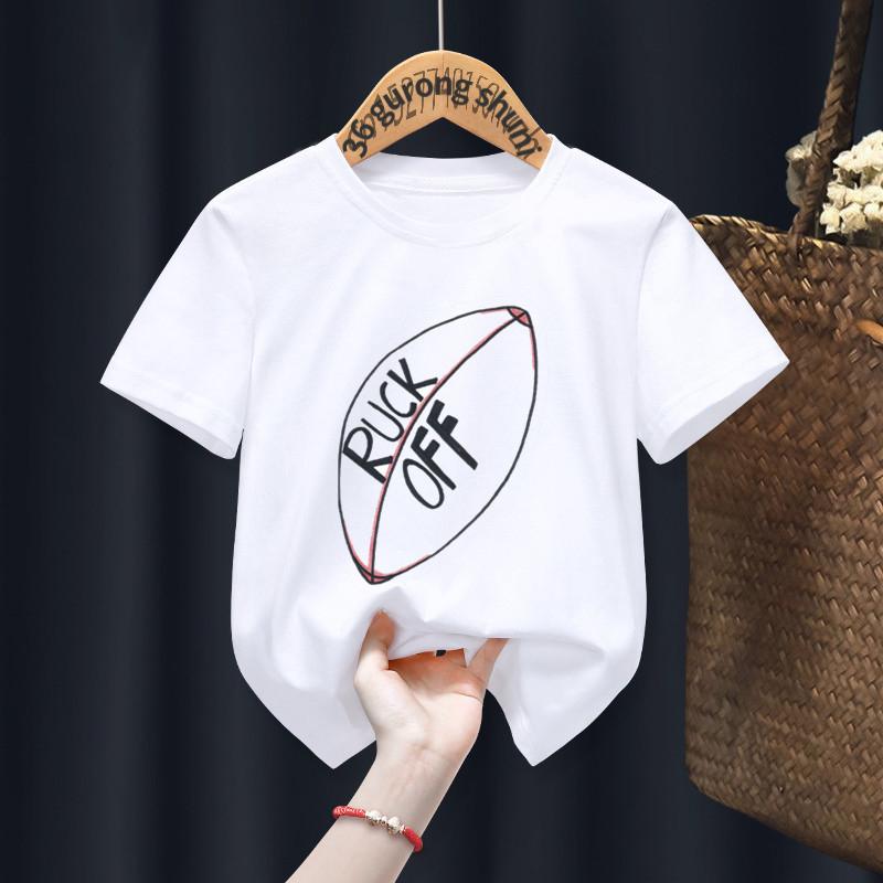 funny kids tshirts Rugby Funny Boys Girls Tshirts Kid Children Anime Gift Present Little Baby Harajuku shirt ClothesDrop Ship
