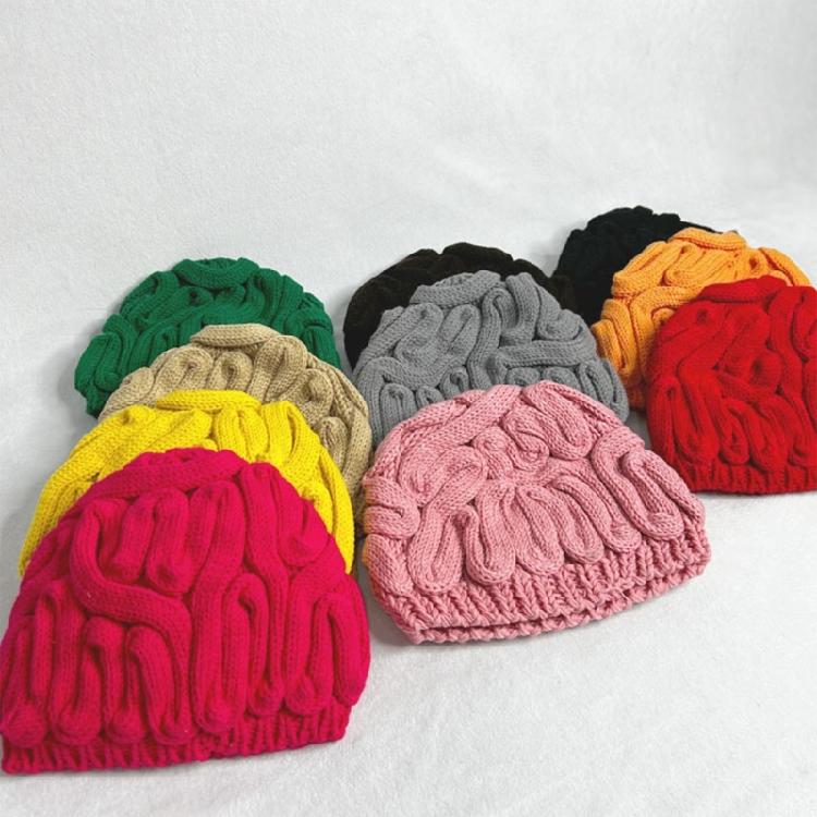 Winter Warm Novelty Hat for Adult Cerebrum Hat Pullover Skull Hat for Outdoor Activity Halloween Dressingup Headwear