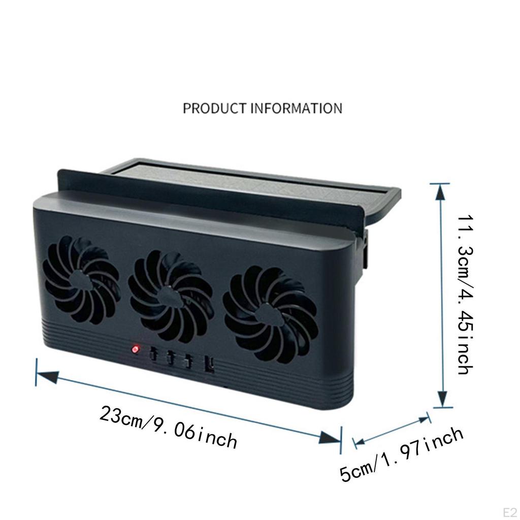Car Fan Window Vent Cooling Auto USB Driver for Automobile Trucks