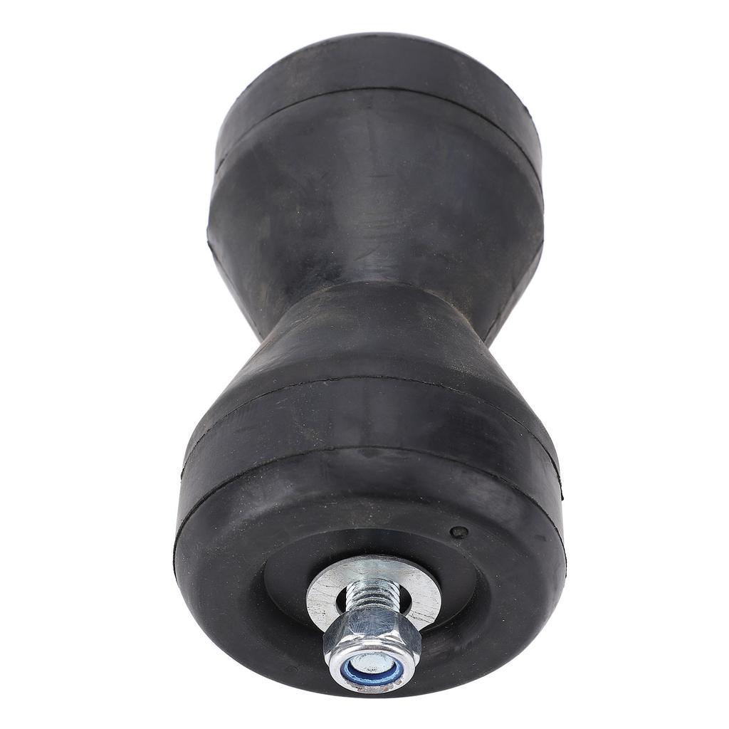 Boat Bow Trailer Roller Shockproof 95mm Black Rubber Bow Stop Bell Roller Enduring Marine Tool for