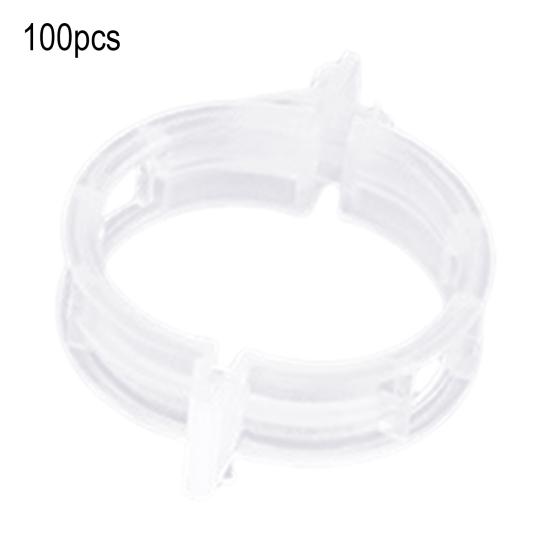 100/200/300/400/500Pcs Garden Plant Support Clips Grape Tomato Ties Vegetable Vine Stem Fixing Clip Cucumber Flower Squash Vine